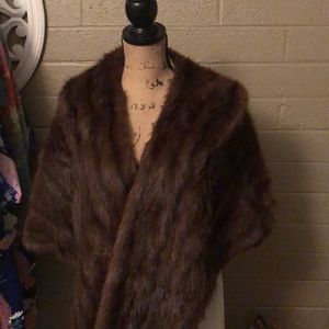 Goldwaters Arizona real fur cape!
